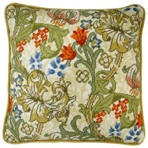 Bothy Threads, William Morris # TAC9 Golden Lily, Cushion
